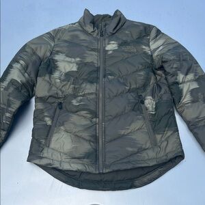 The North Face Green Patterned Puffer Jacket